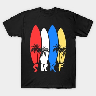 Colorful surfboards T-Shirt